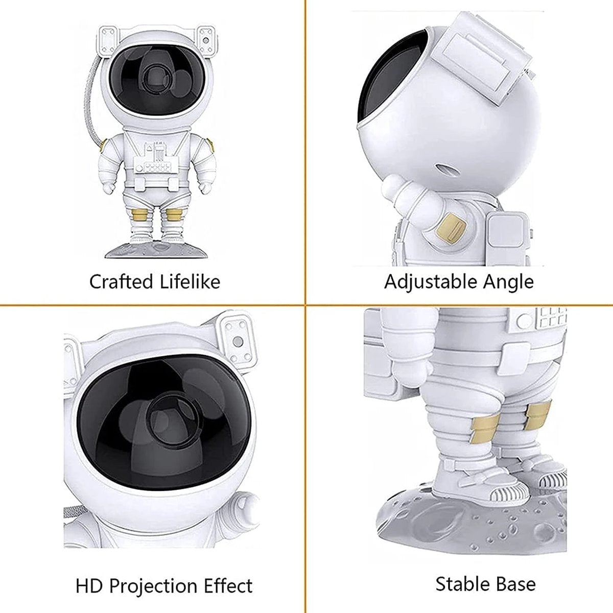Projecteur de Lumière d'astronaute 360°, Projecteur d'étoile Galaxy 🚀🚀