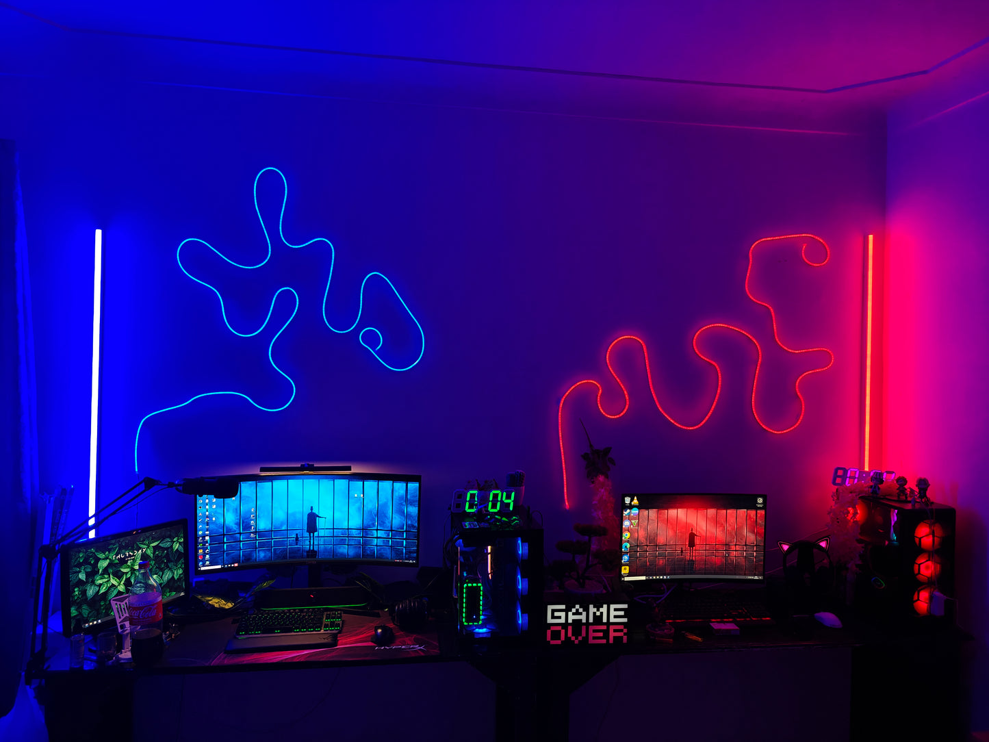 LED NEON 120 CM DÉCORATION , GAMING ET PHOTOGRAPHIE
