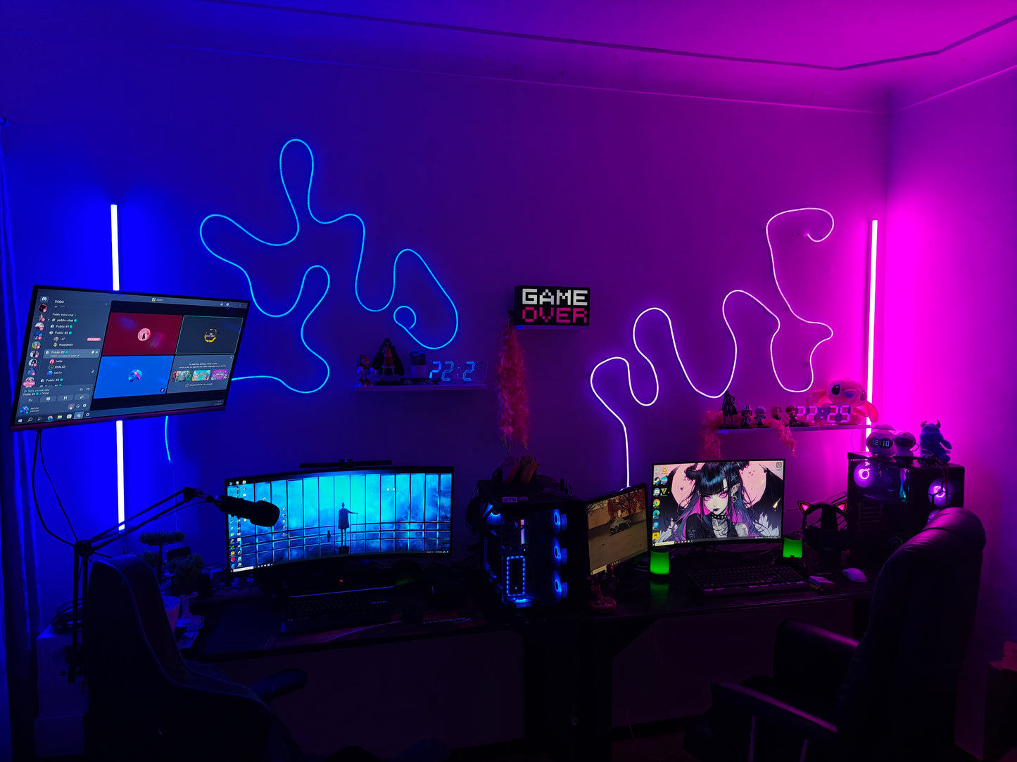 LED NEON 120 CM DÉCORATION , GAMING ET PHOTOGRAPHIE