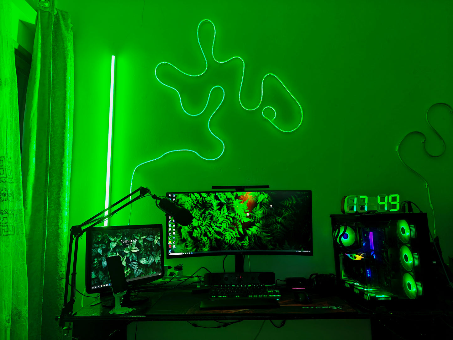 LED NEON 120 CM DÉCORATION , GAMING ET PHOTOGRAPHIE