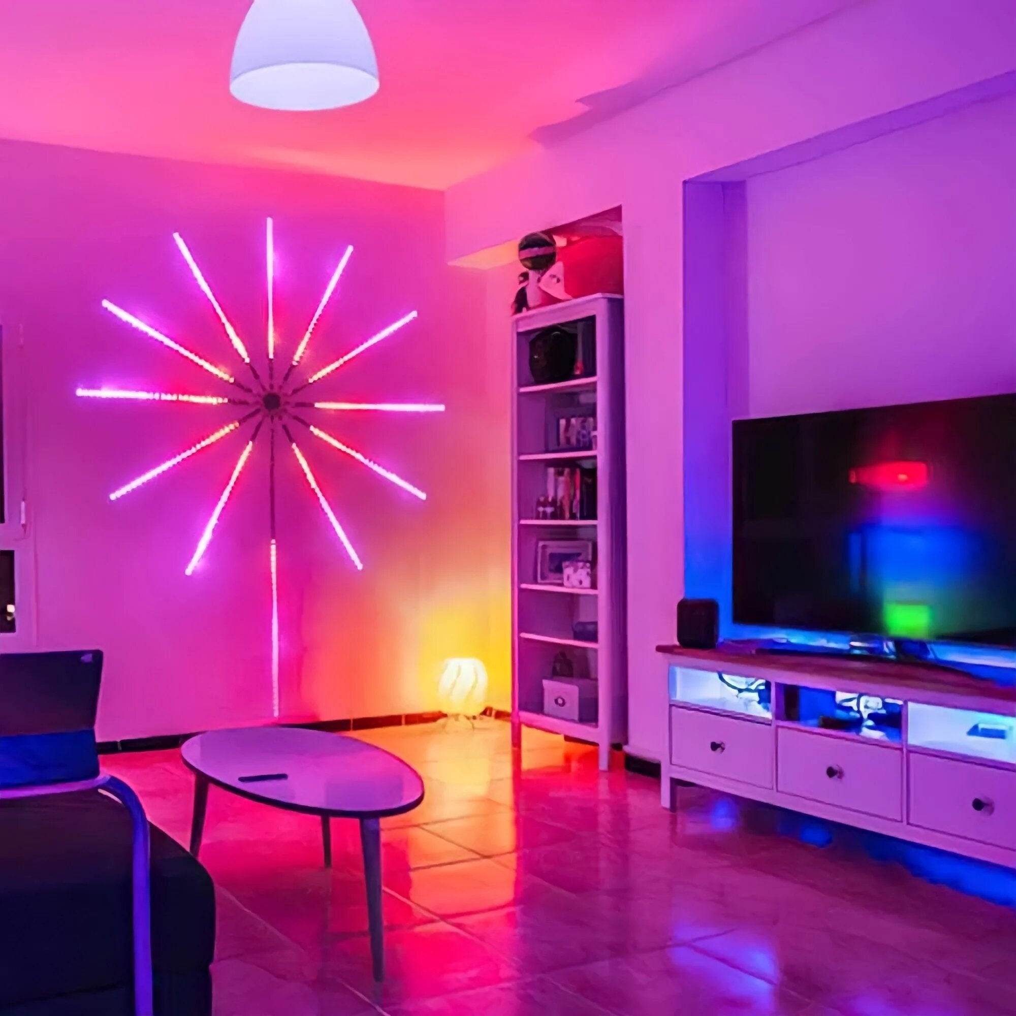 LED RGB Fireworks Connecté Application et Bluetooth avec télécommande