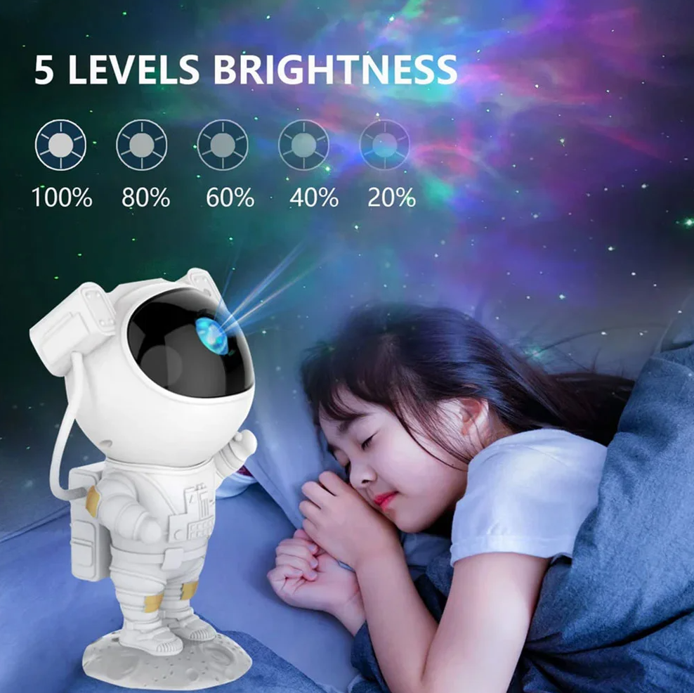 Projecteur LED Astronome Galaxy atmosphère étoilée, veilleuse LED pour chambre à coucher – مصباح رائد الفضاء