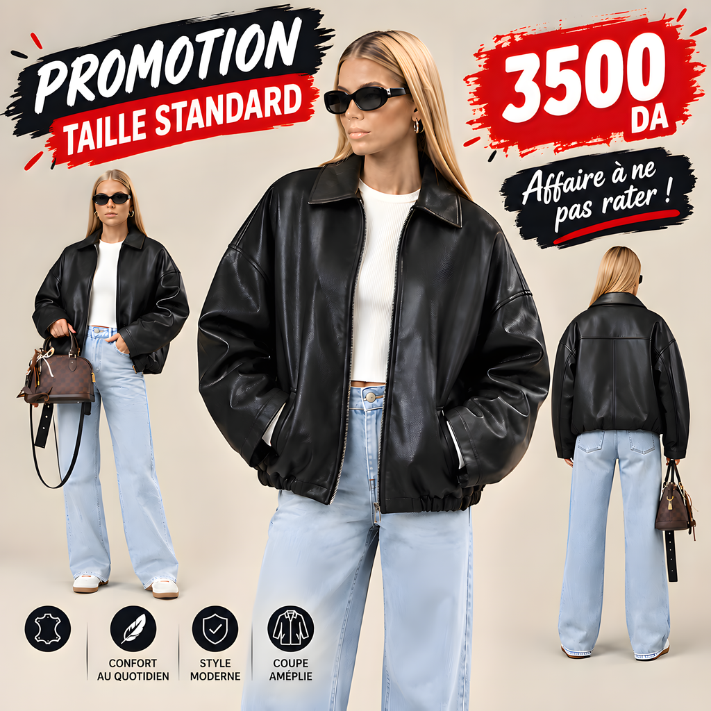 🖤 Veste Oversize Standard – Style Moderne & Confort Absolu