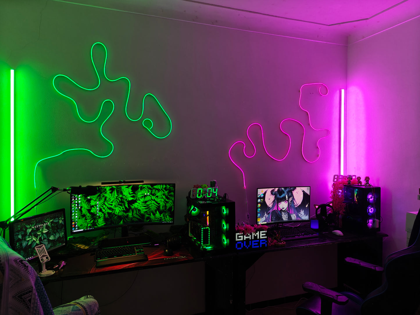 LED NEON 120 CM DÉCORATION , GAMING ET PHOTOGRAPHIE