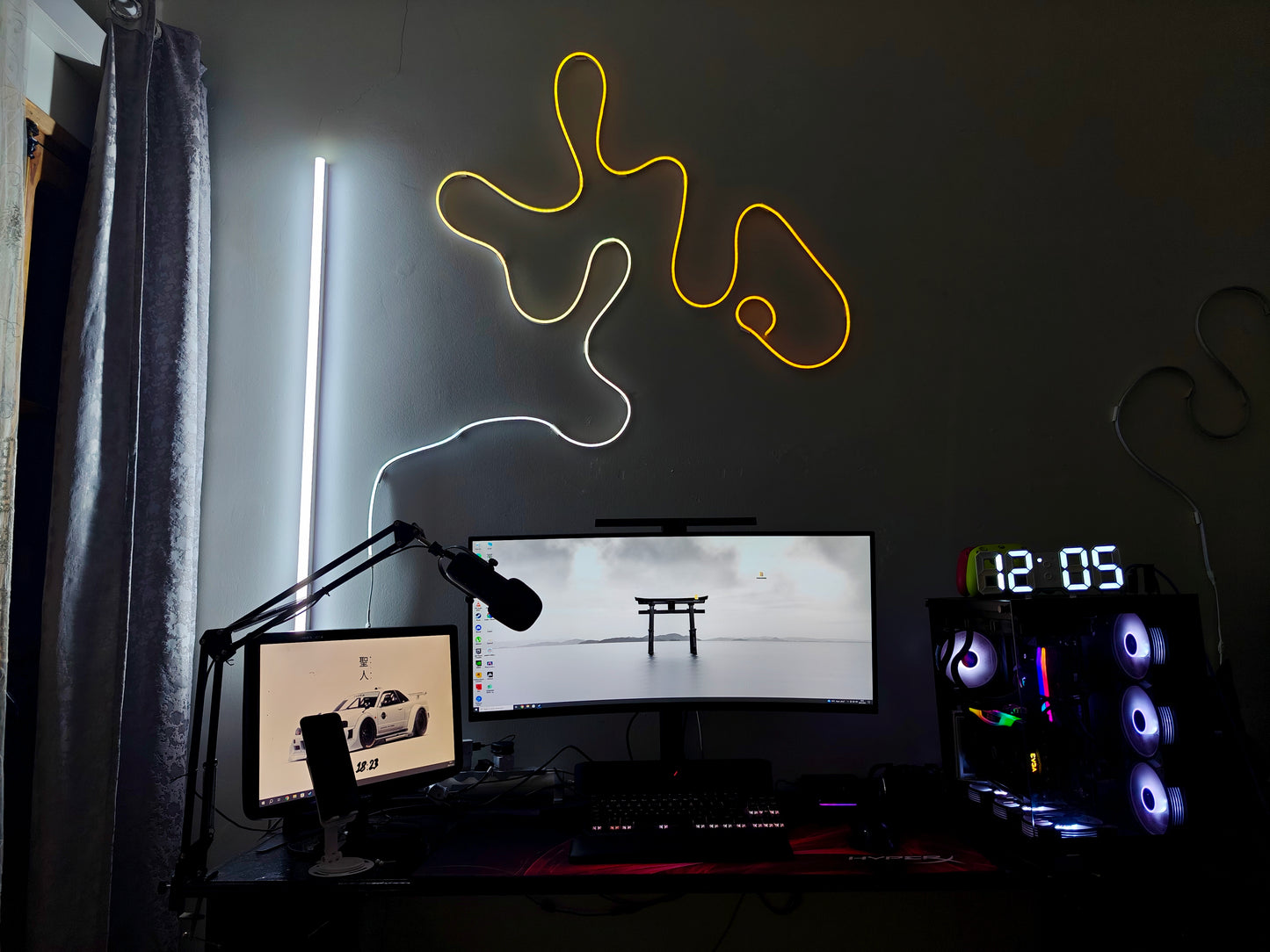 LED NEON 120 CM DÉCORATION , GAMING ET PHOTOGRAPHIE