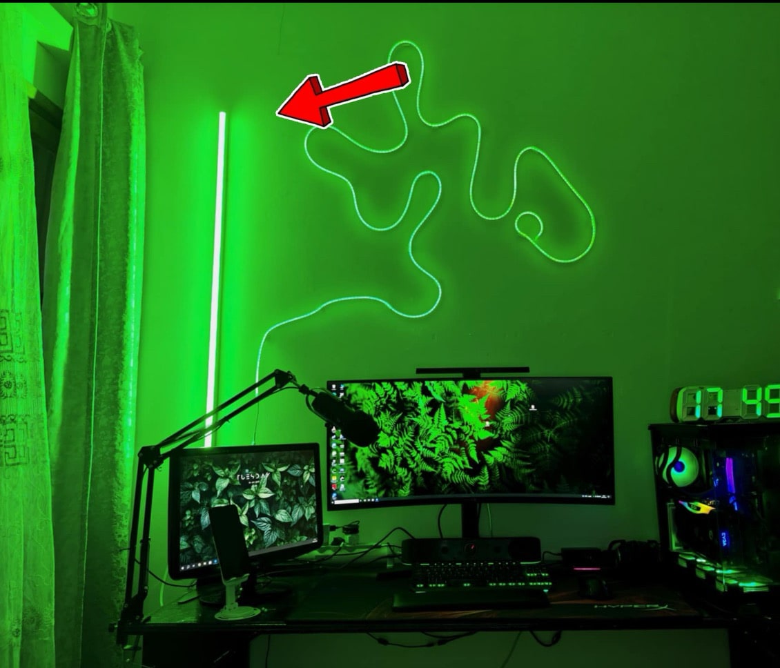 LED NEON 120 CM DÉCORATION , GAMING ET PHOTOGRAPHIE