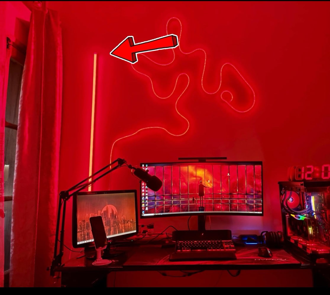 LED NEON 120 CM DÉCORATION , GAMING ET PHOTOGRAPHIE