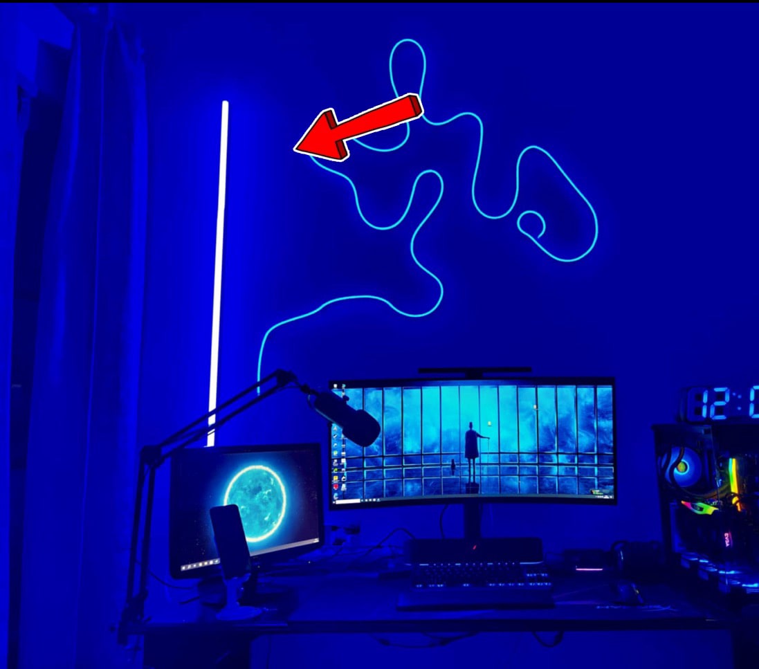 LED NEON 120 CM DÉCORATION , GAMING ET PHOTOGRAPHIE