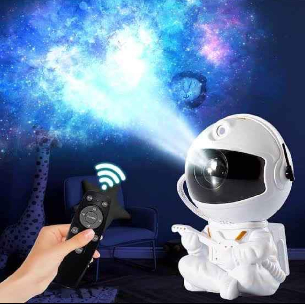Projecteur de Lumière d'astronaute 360°, Projecteur d'étoile Galaxy
