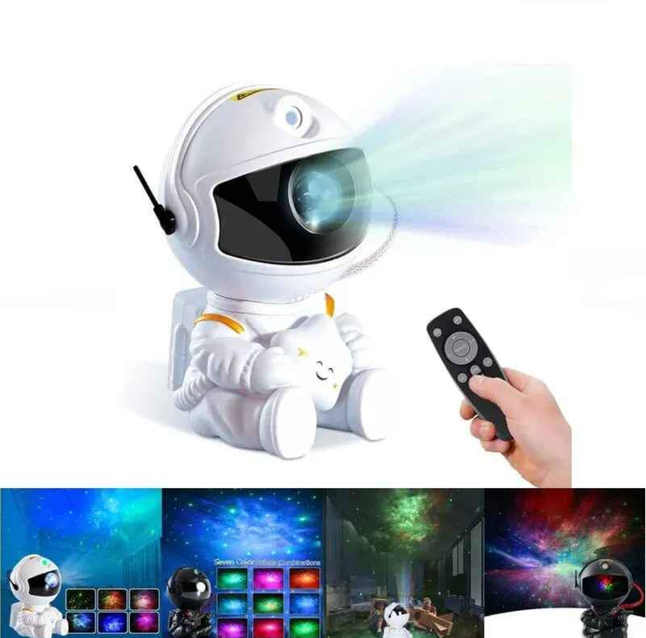 Projecteur de Lumière d'astronaute 360°, Projecteur d'étoile Galaxy